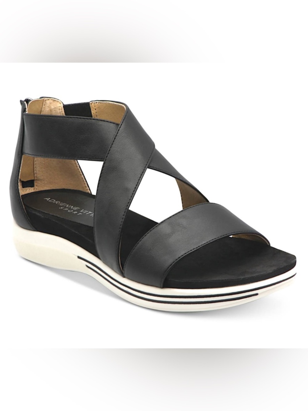 Adrienne Vittadini ~ Cary Sport Sandal ~ 8.5M ~ Black